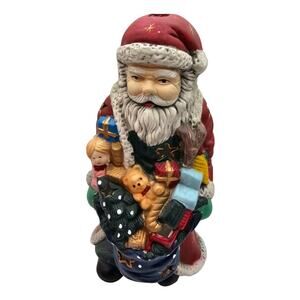 Vintage 1970s Canta Claus Tea light Candle Holder Display